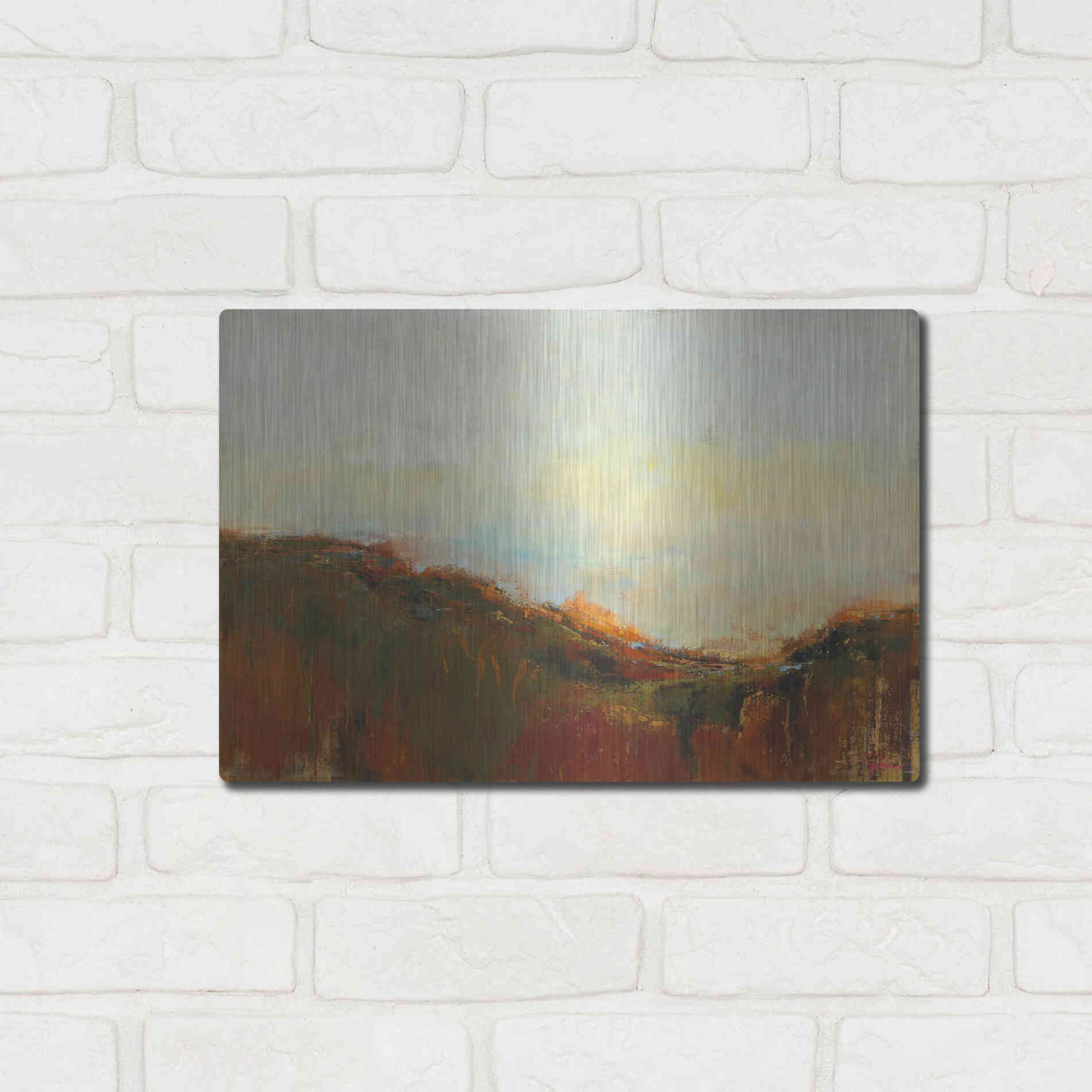 Luxe Metal Art 'The Bowl' by Patrick Dennis, Metal Wall Art,16x12