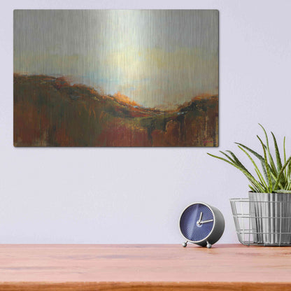 Luxe Metal Art 'The Bowl' by Patrick Dennis, Metal Wall Art,16x12