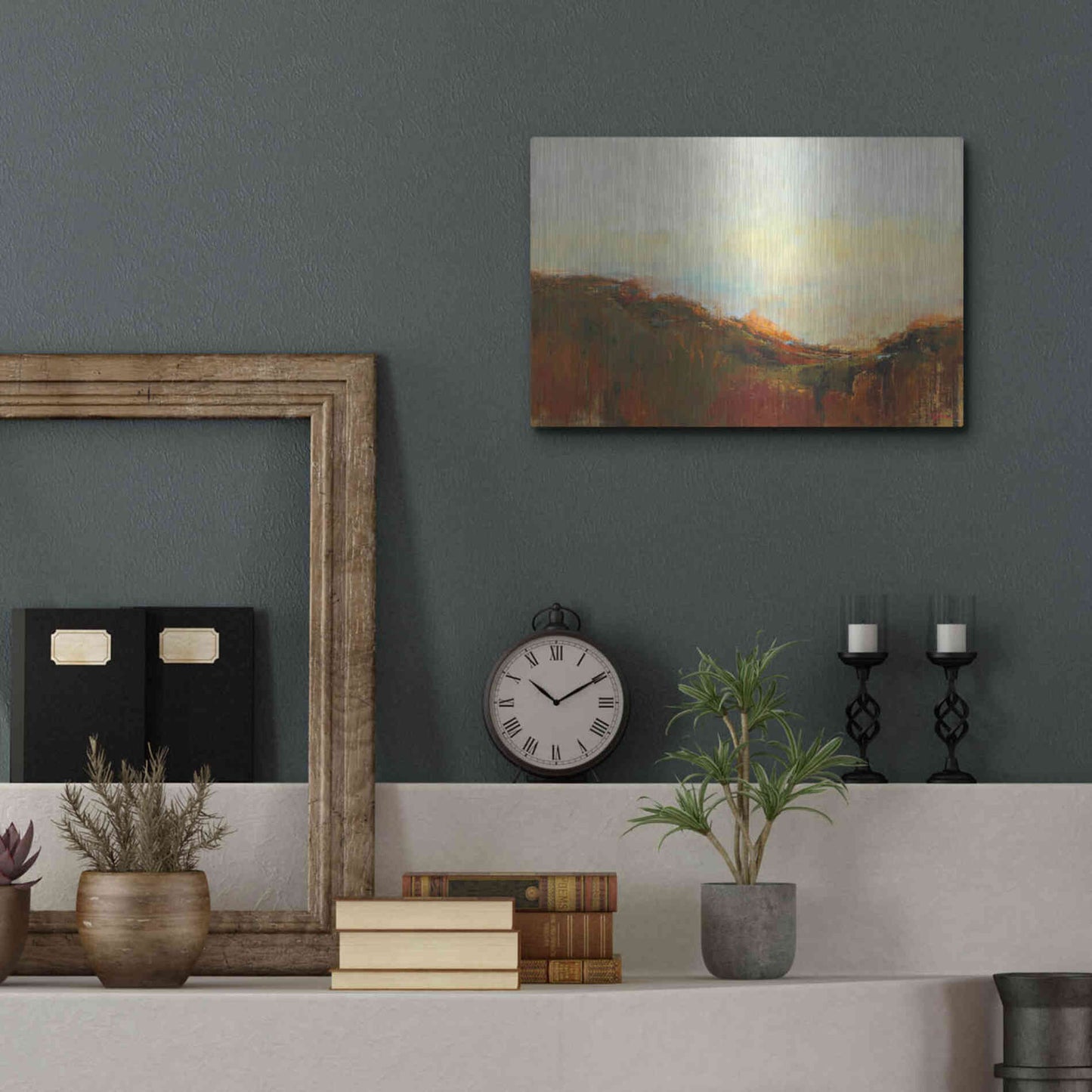 Luxe Metal Art 'The Bowl' by Patrick Dennis, Metal Wall Art,16x12