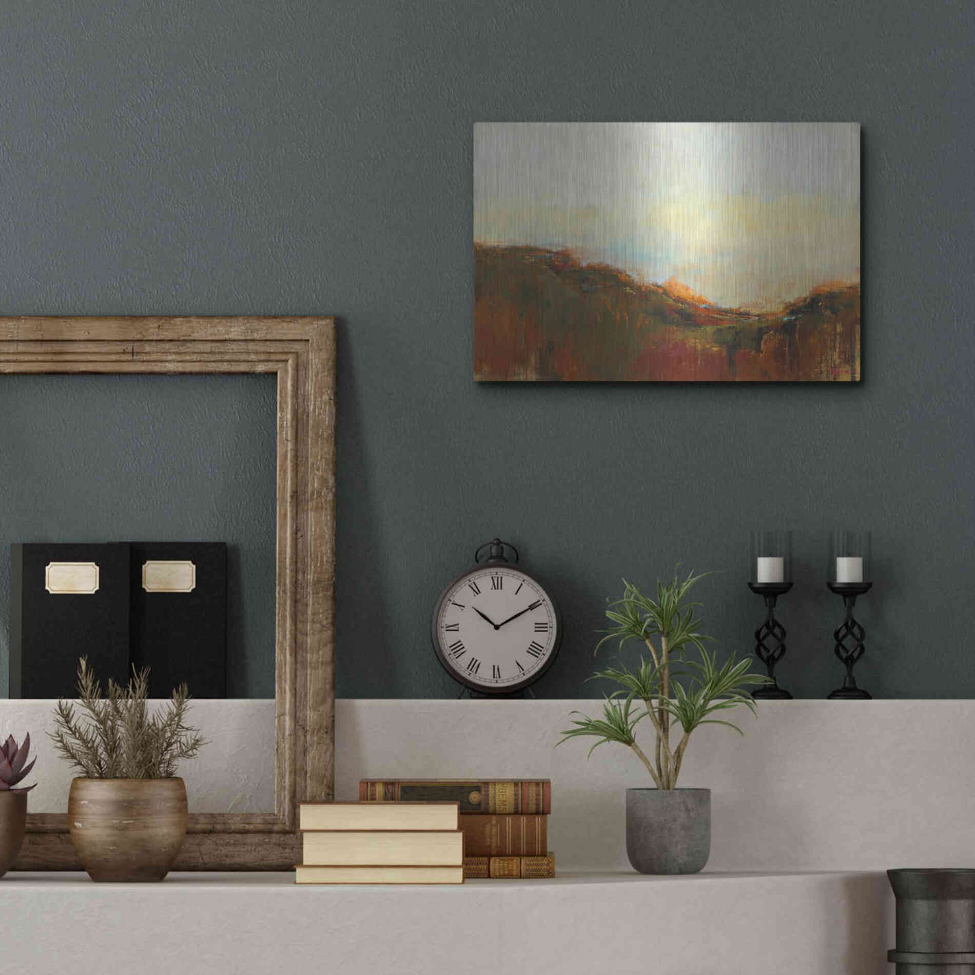 Luxe Metal Art 'The Bowl' by Patrick Dennis, Metal Wall Art,16x12