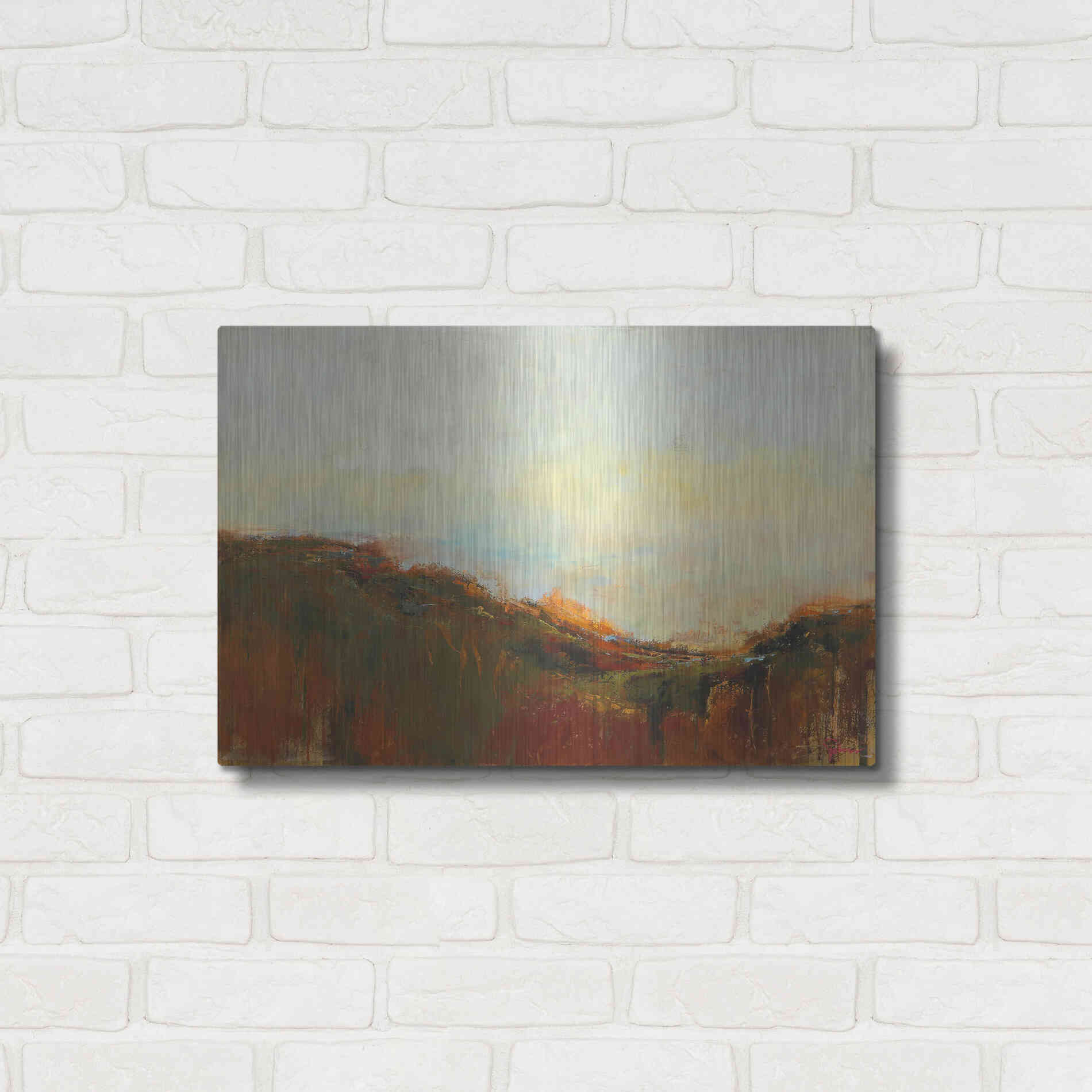 Luxe Metal Art 'The Bowl' by Patrick Dennis, Metal Wall Art,24x16