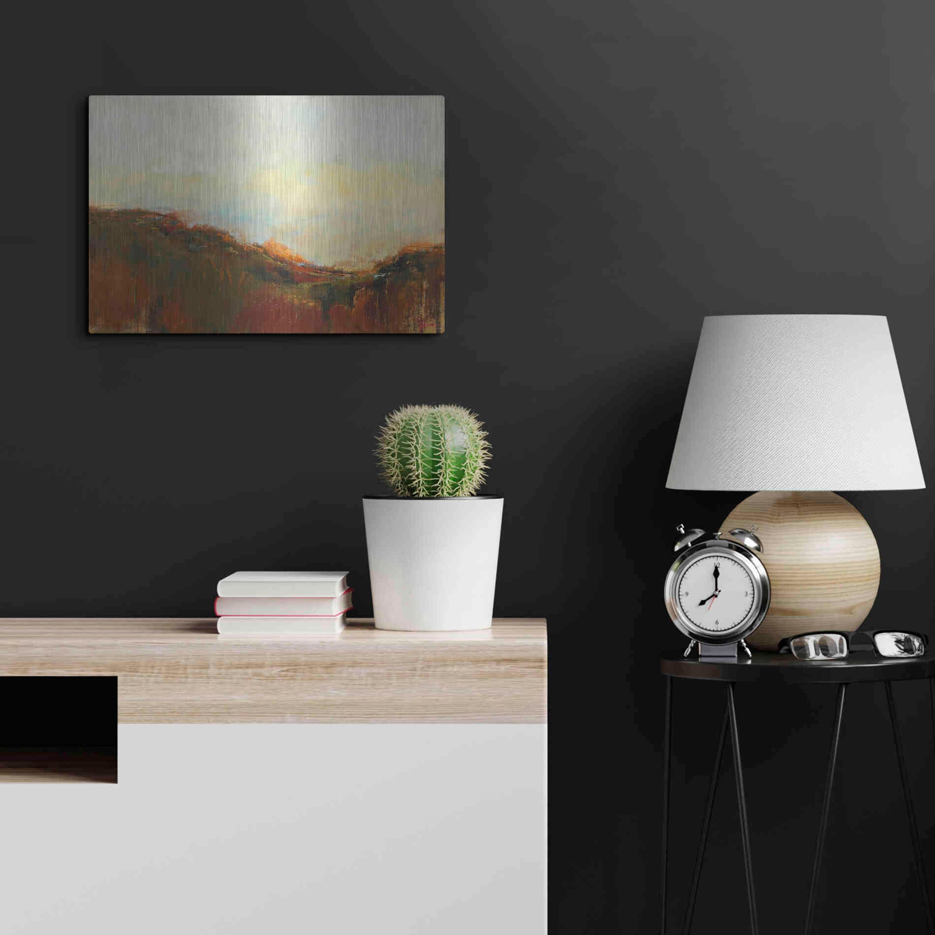 Luxe Metal Art 'The Bowl' by Patrick Dennis, Metal Wall Art,24x16