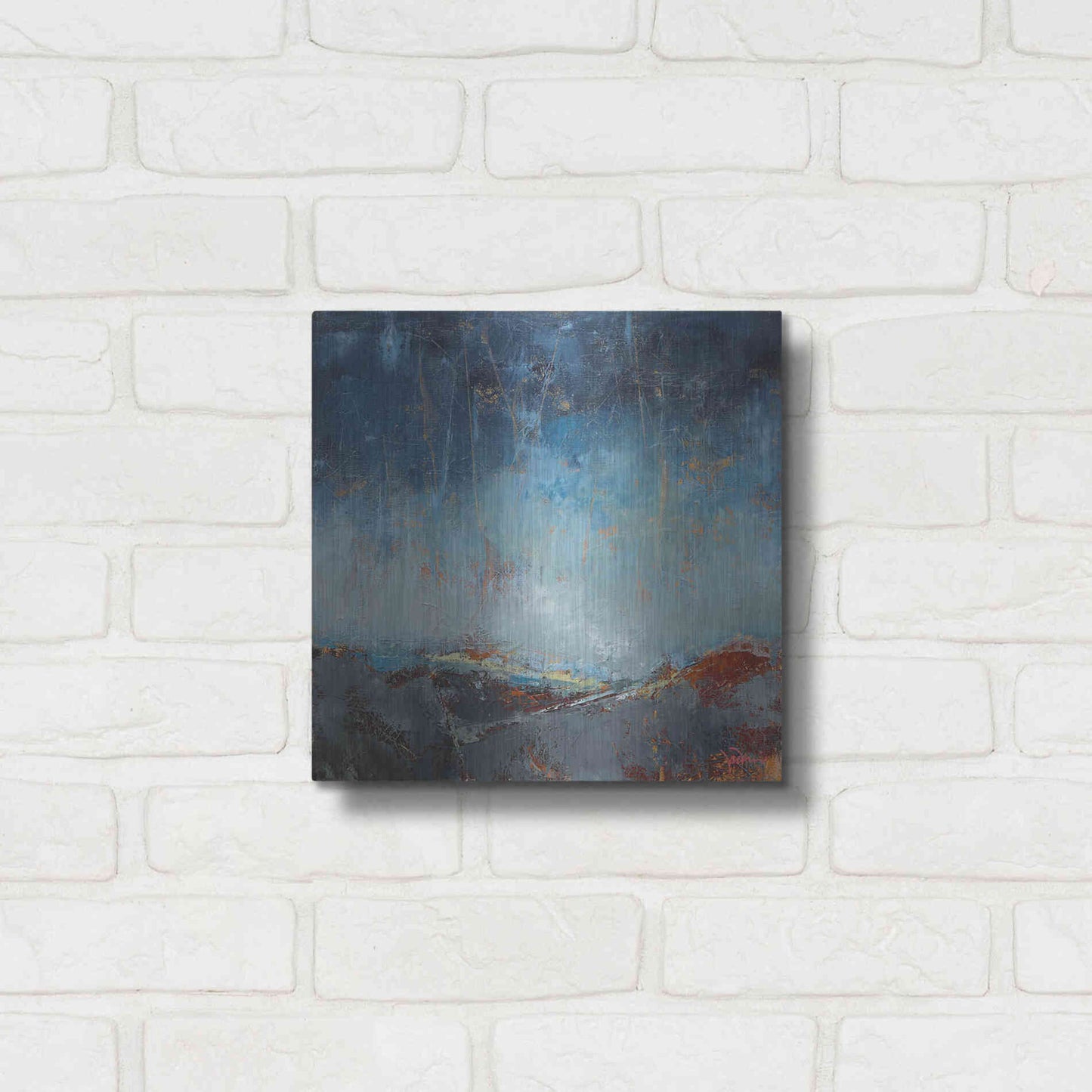 Luxe Metal Art 'The Pass' by Patrick Dennis, Metal Wall Art,12x12