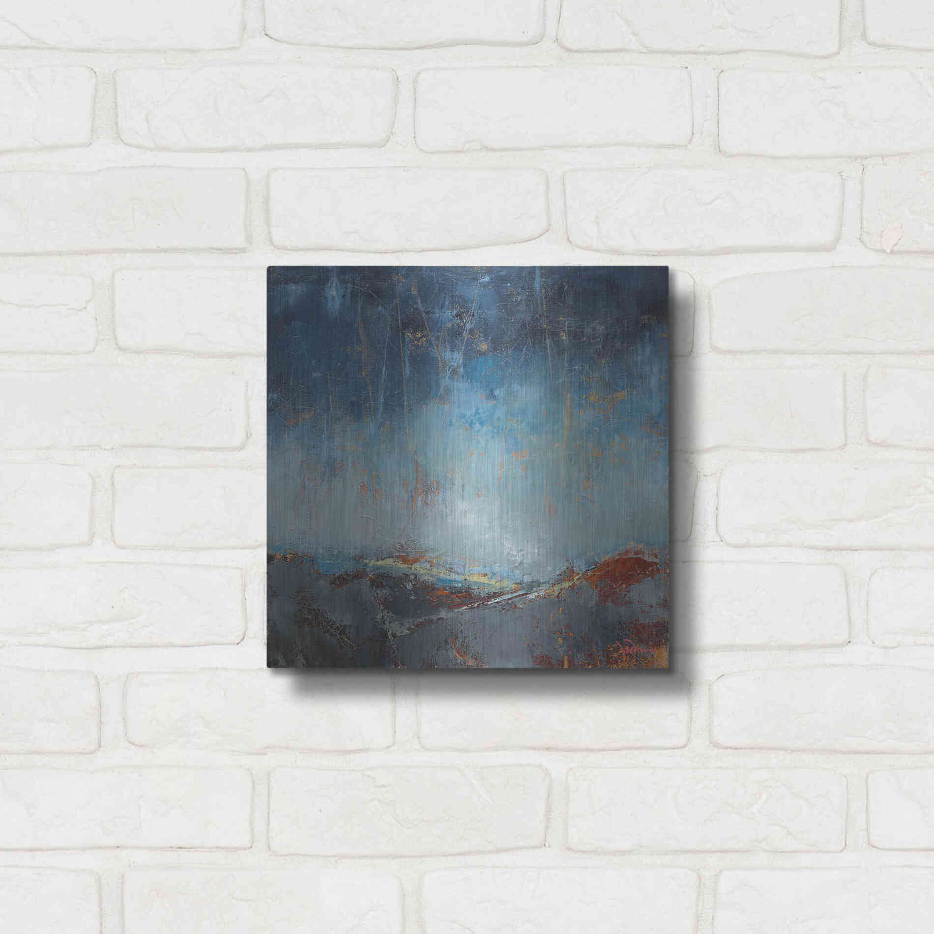 Luxe Metal Art 'The Pass' by Patrick Dennis, Metal Wall Art,12x12