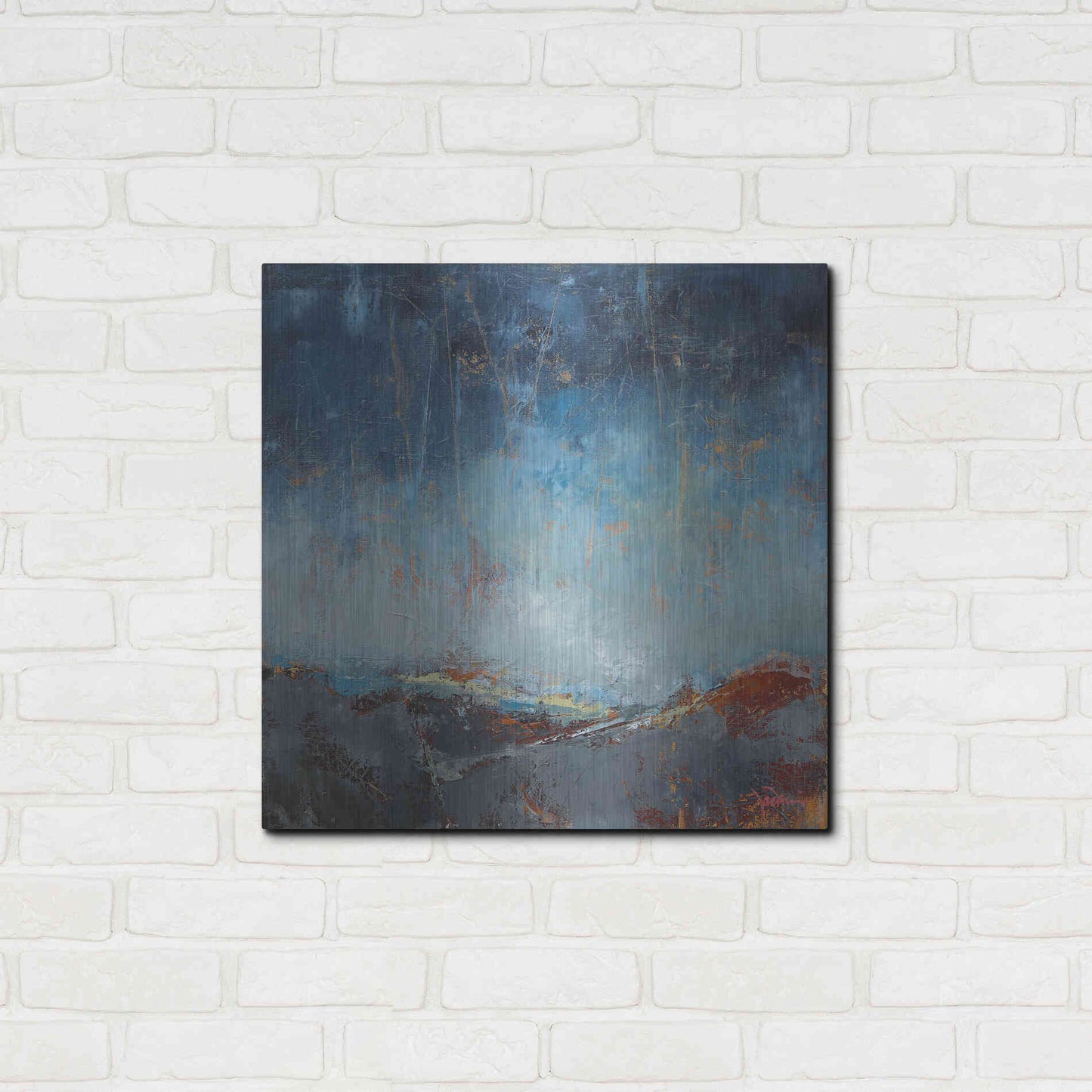 Luxe Metal Art 'The Pass' by Patrick Dennis, Metal Wall Art,24x24