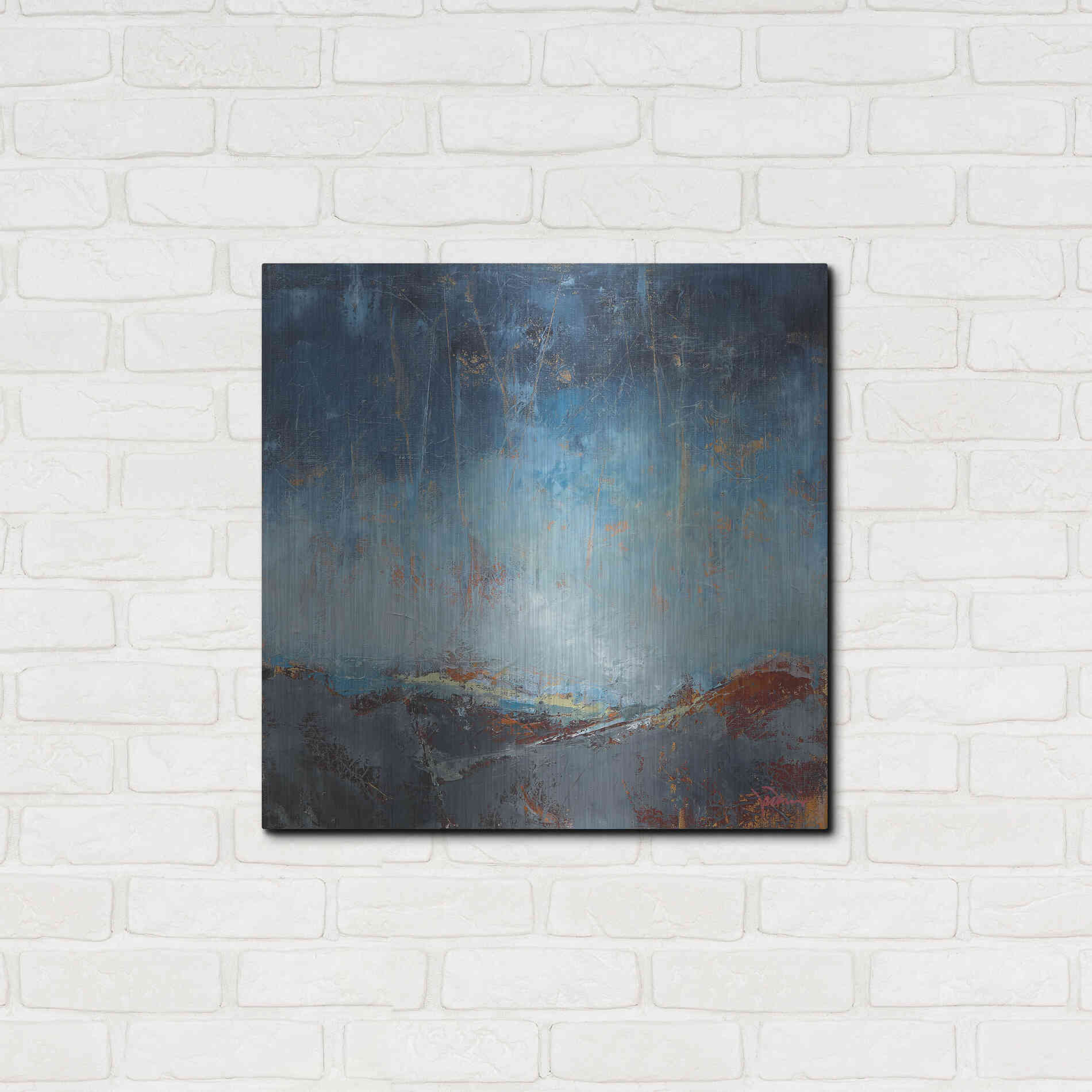 Luxe Metal Art 'The Pass' by Patrick Dennis, Metal Wall Art,24x24