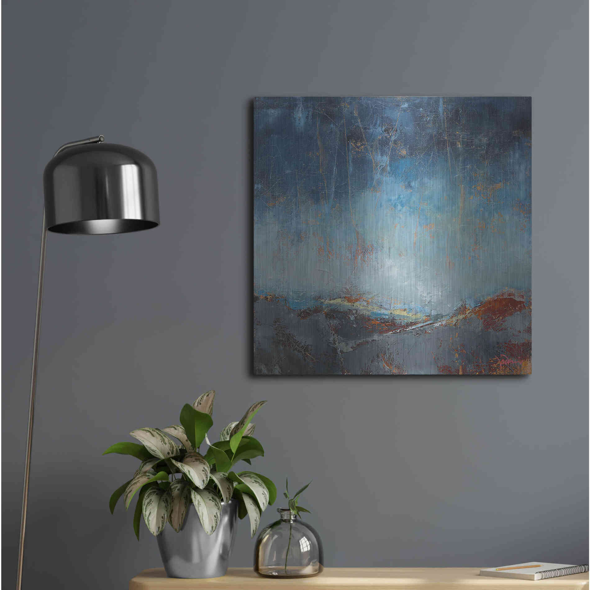 Luxe Metal Art 'The Pass' by Patrick Dennis, Metal Wall Art,24x24