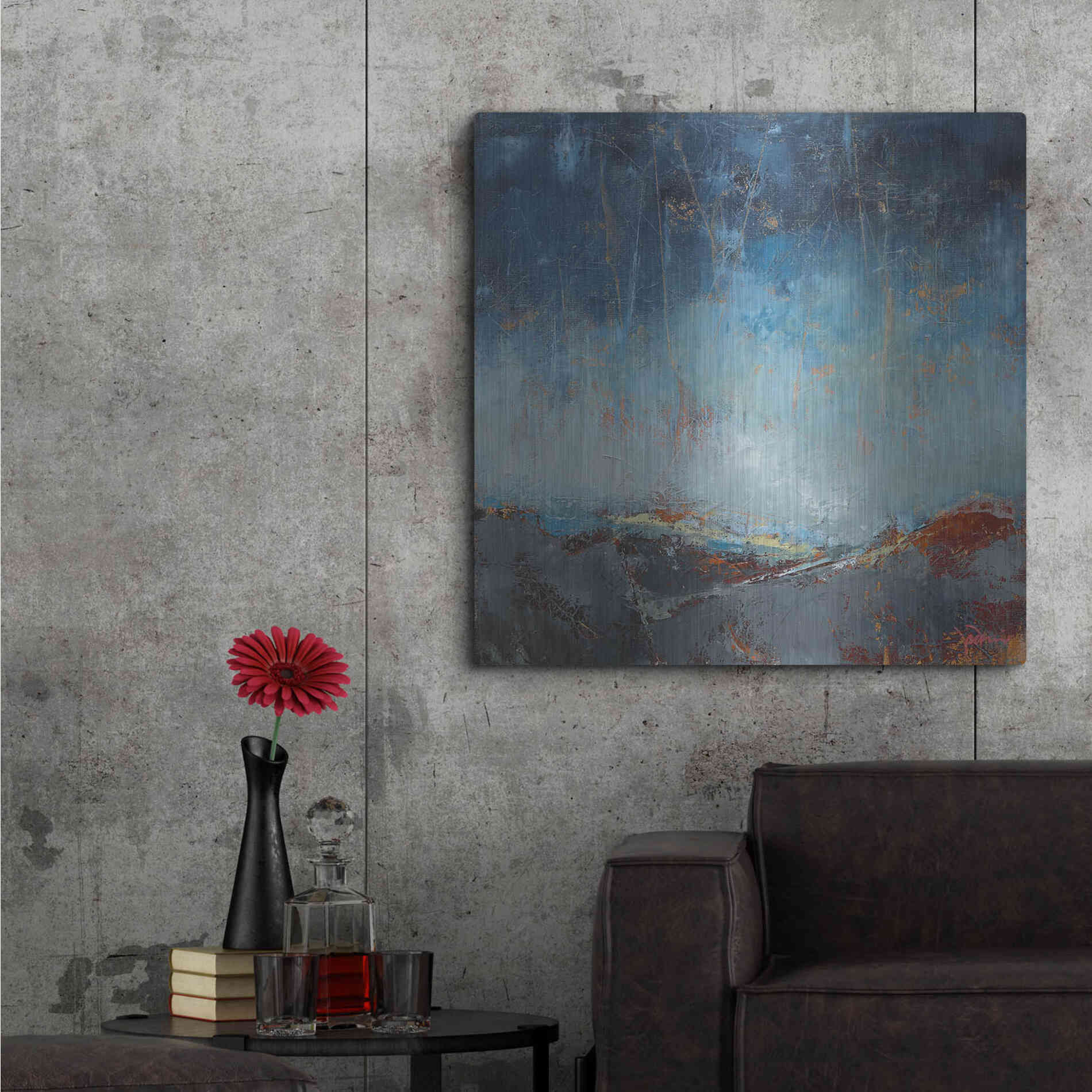 Luxe Metal Art 'The Pass' by Patrick Dennis, Metal Wall Art,36x36