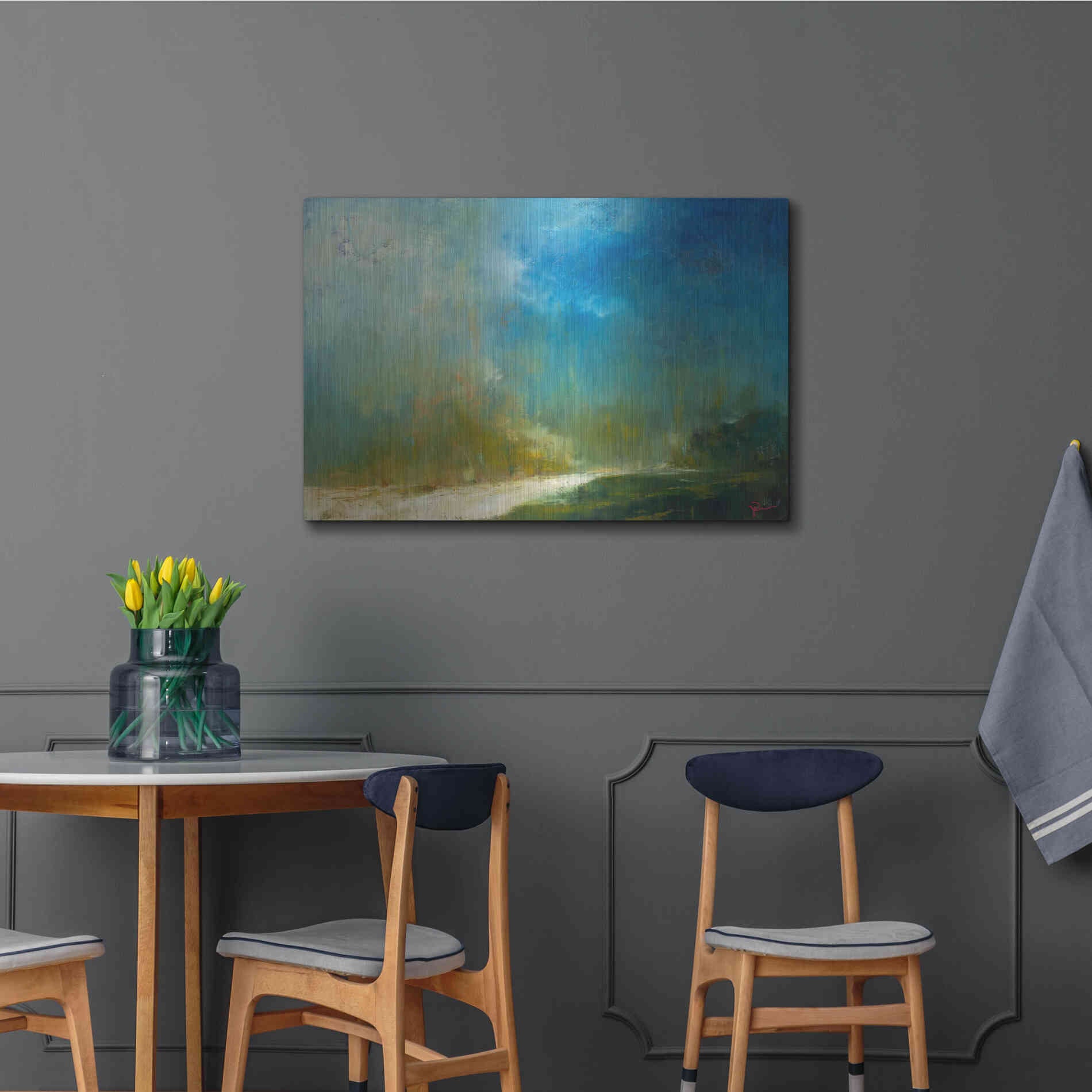 Luxe Metal Art 'The Path' by Patrick Dennis, Metal Wall Art,36x24