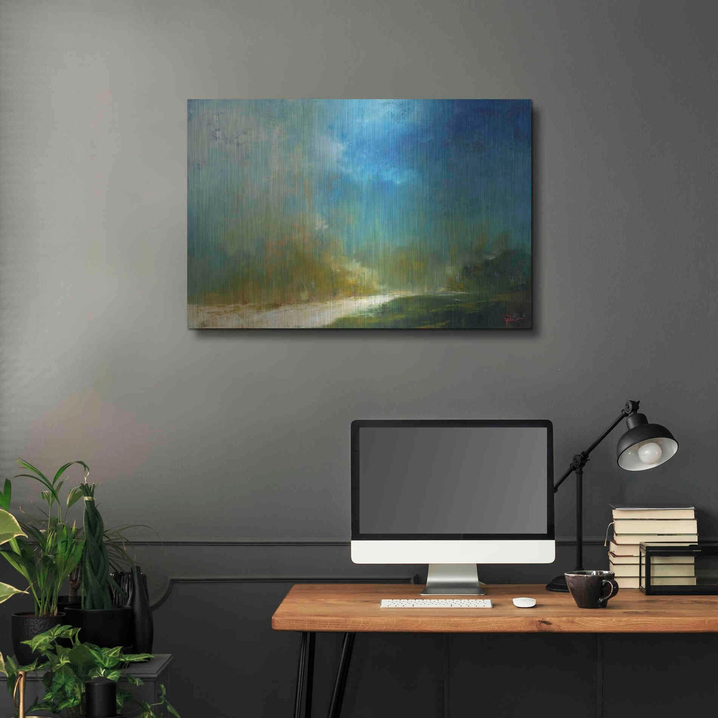 Luxe Metal Art 'The Path' by Patrick Dennis, Metal Wall Art,36x24