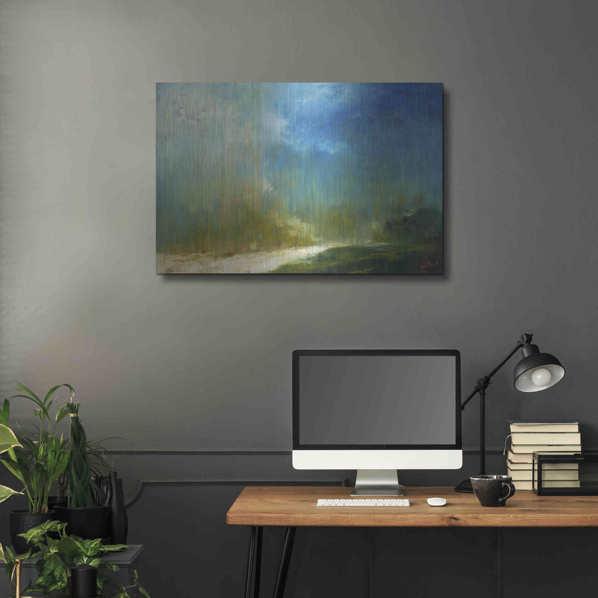 Luxe Metal Art 'The Path' by Patrick Dennis, Metal Wall Art,36x24