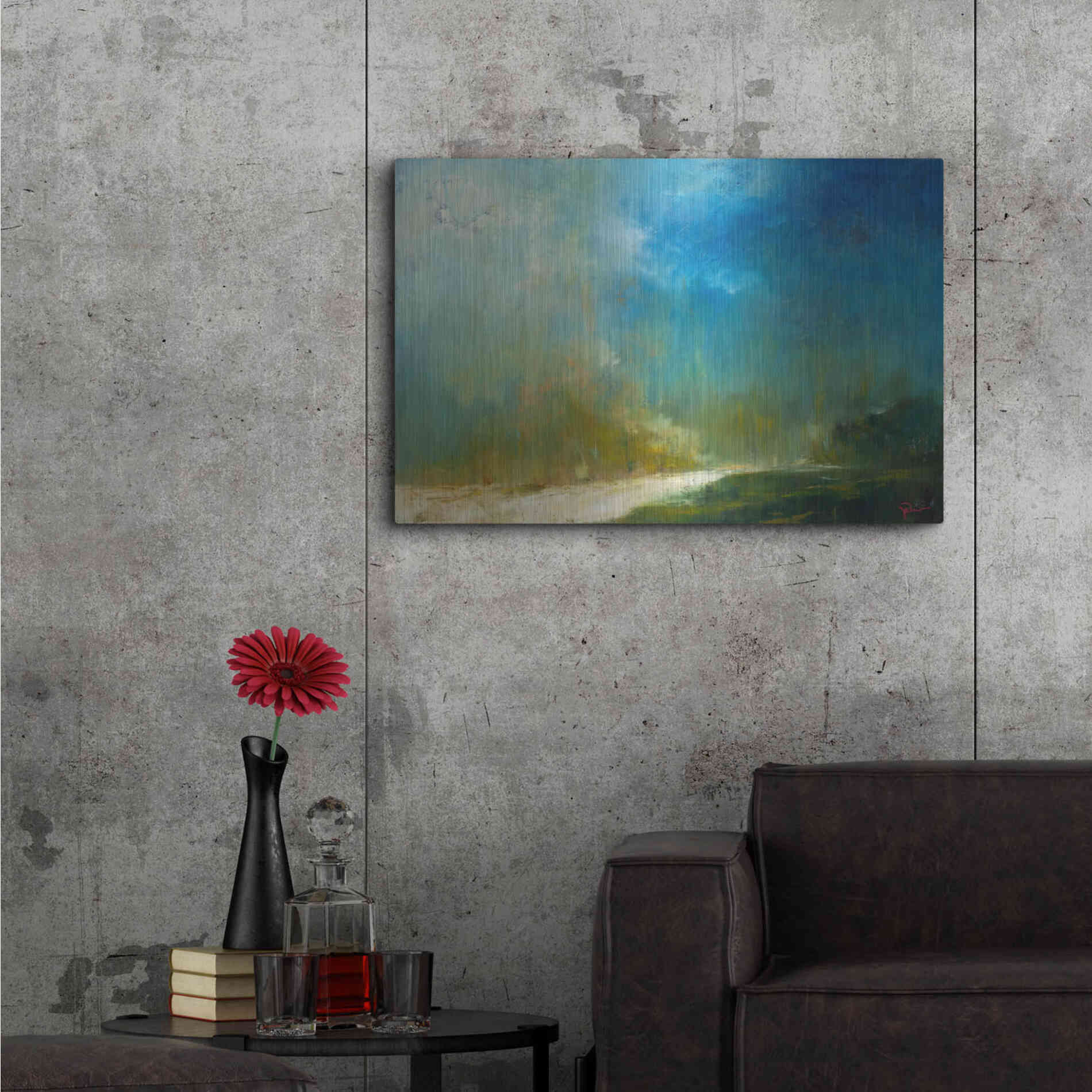 Luxe Metal Art 'The Path' by Patrick Dennis, Metal Wall Art,36x24