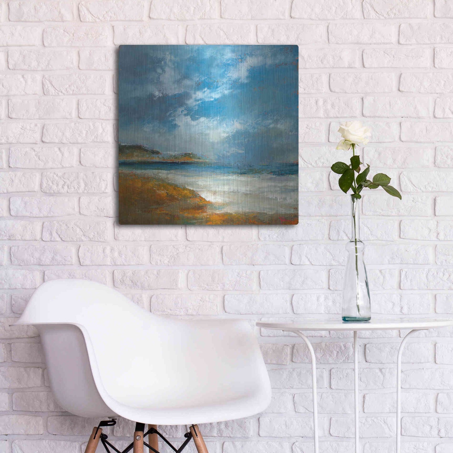 Luxe Metal Art 'Williams' by Patrick Dennis, Metal Wall Art,24x24