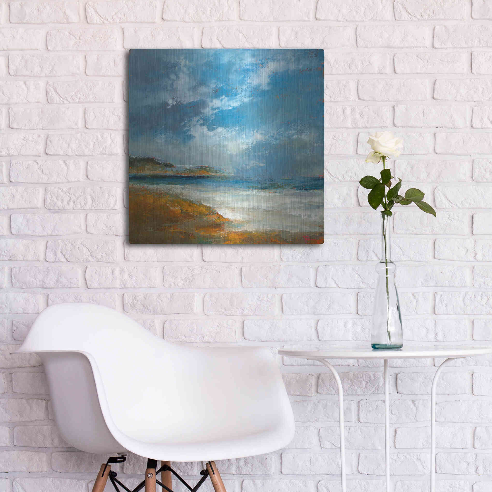 Luxe Metal Art 'Williams' by Patrick Dennis, Metal Wall Art,24x24