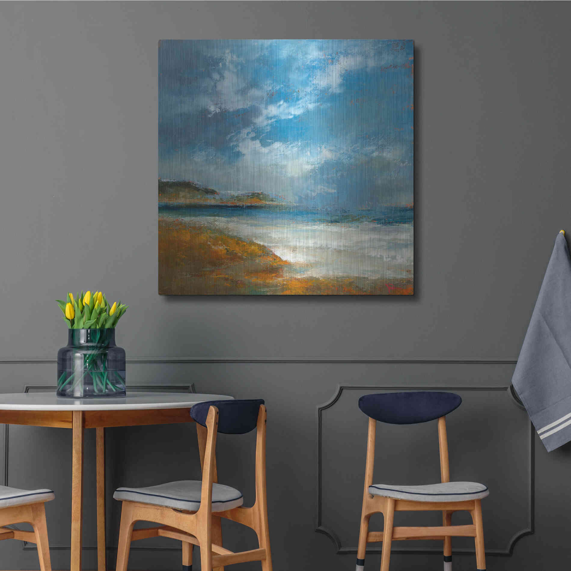 Luxe Metal Art 'Williams' by Patrick Dennis, Metal Wall Art,36x36