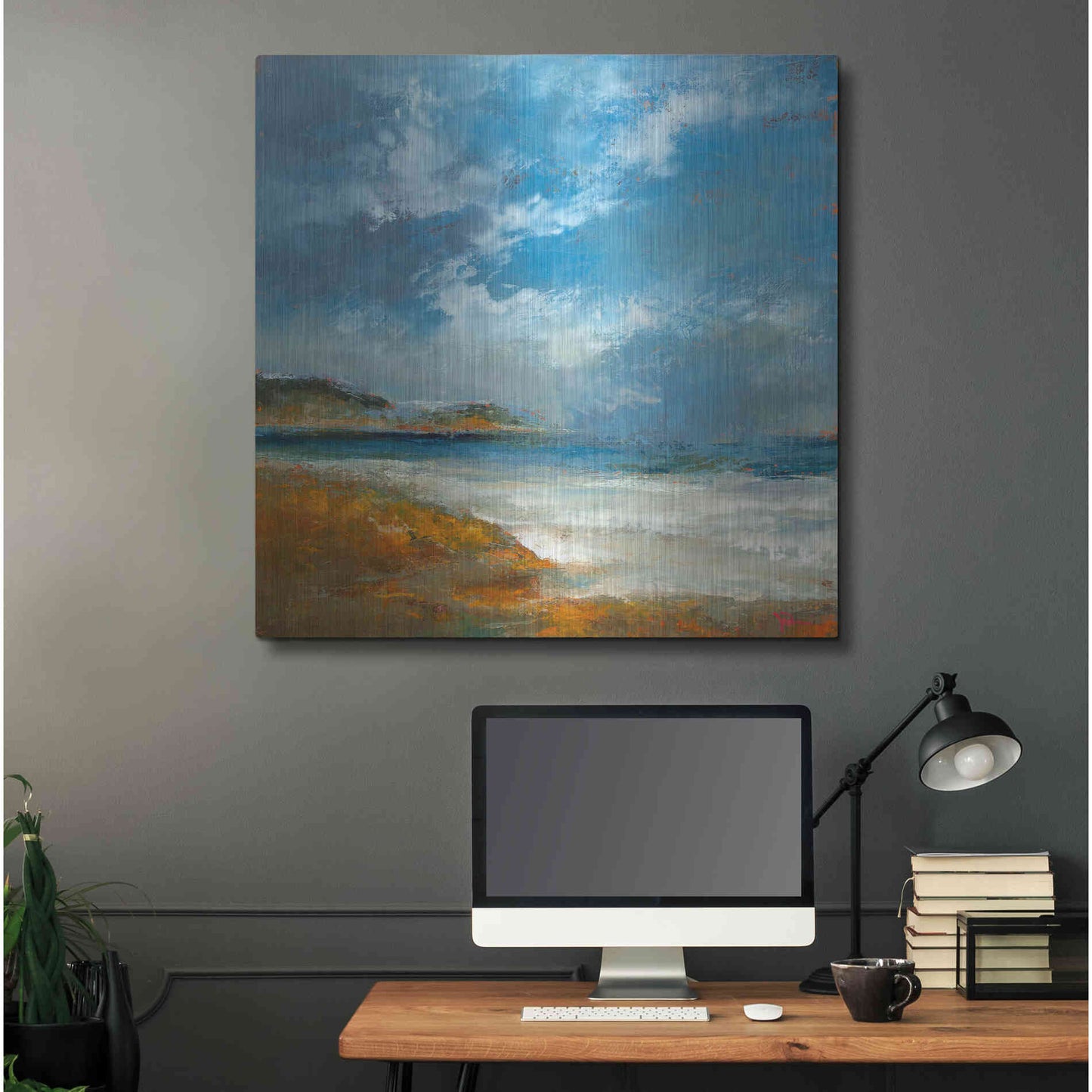 Luxe Metal Art 'Williams' by Patrick Dennis, Metal Wall Art,36x36