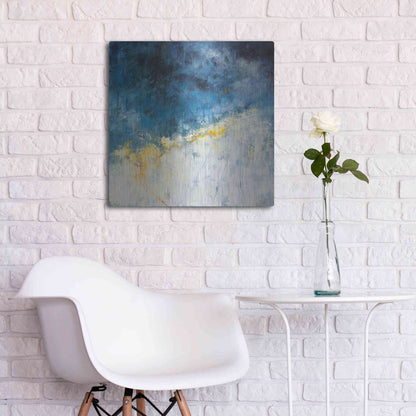 Luxe Metal Art 'Yellow Bloom' by Patrick Dennis, Metal Wall Art,24x24