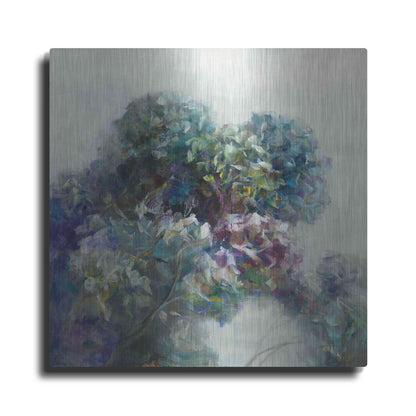 Luxe Metal Art 'Abstract Hydrangea' by Danhui Nai, Metal Wall Art