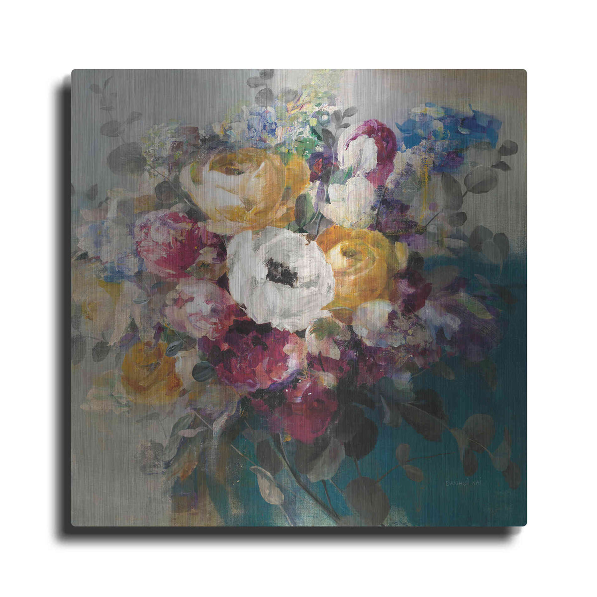 Luxe Metal Art 'Fall Bouquet' by Danhui Nai, Metal Wall Art