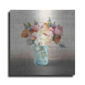 Luxe Metal Art 'French Cottage Bouquet II Mothers' by Danhui Nai, Metal Wall Art