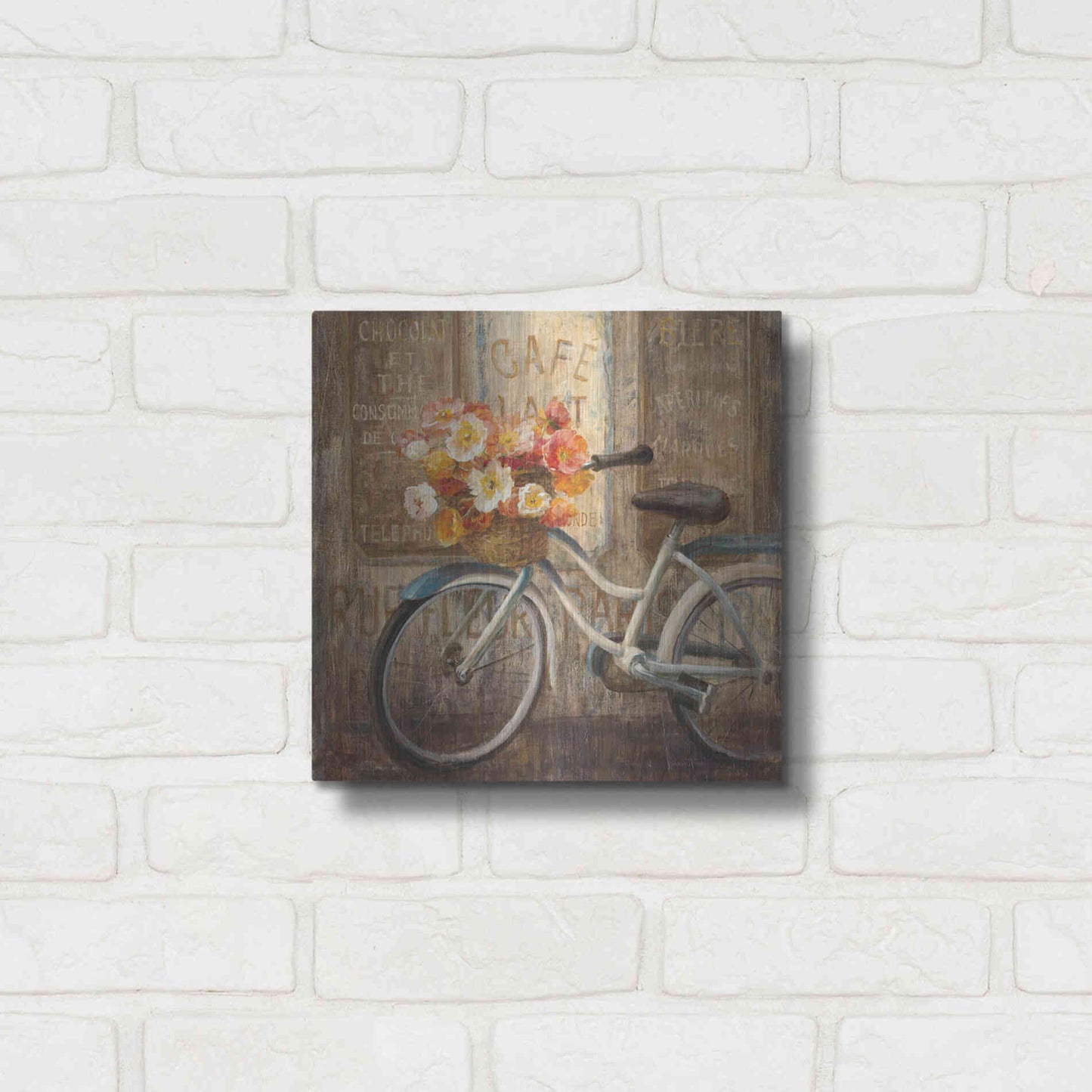 Luxe Metal Art 'Meet Me at Le Cafe II' by Danhui Nai, Metal Wall Art,12x12