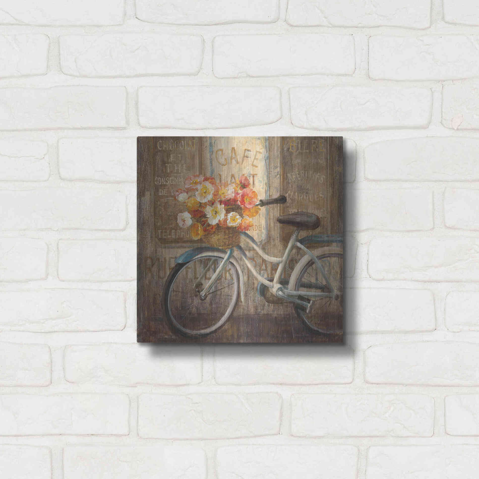 Luxe Metal Art 'Meet Me at Le Cafe II' by Danhui Nai, Metal Wall Art,12x12