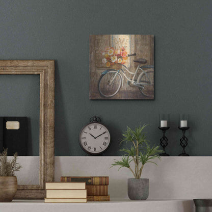 Luxe Metal Art 'Meet Me at Le Cafe II' by Danhui Nai, Metal Wall Art,12x12