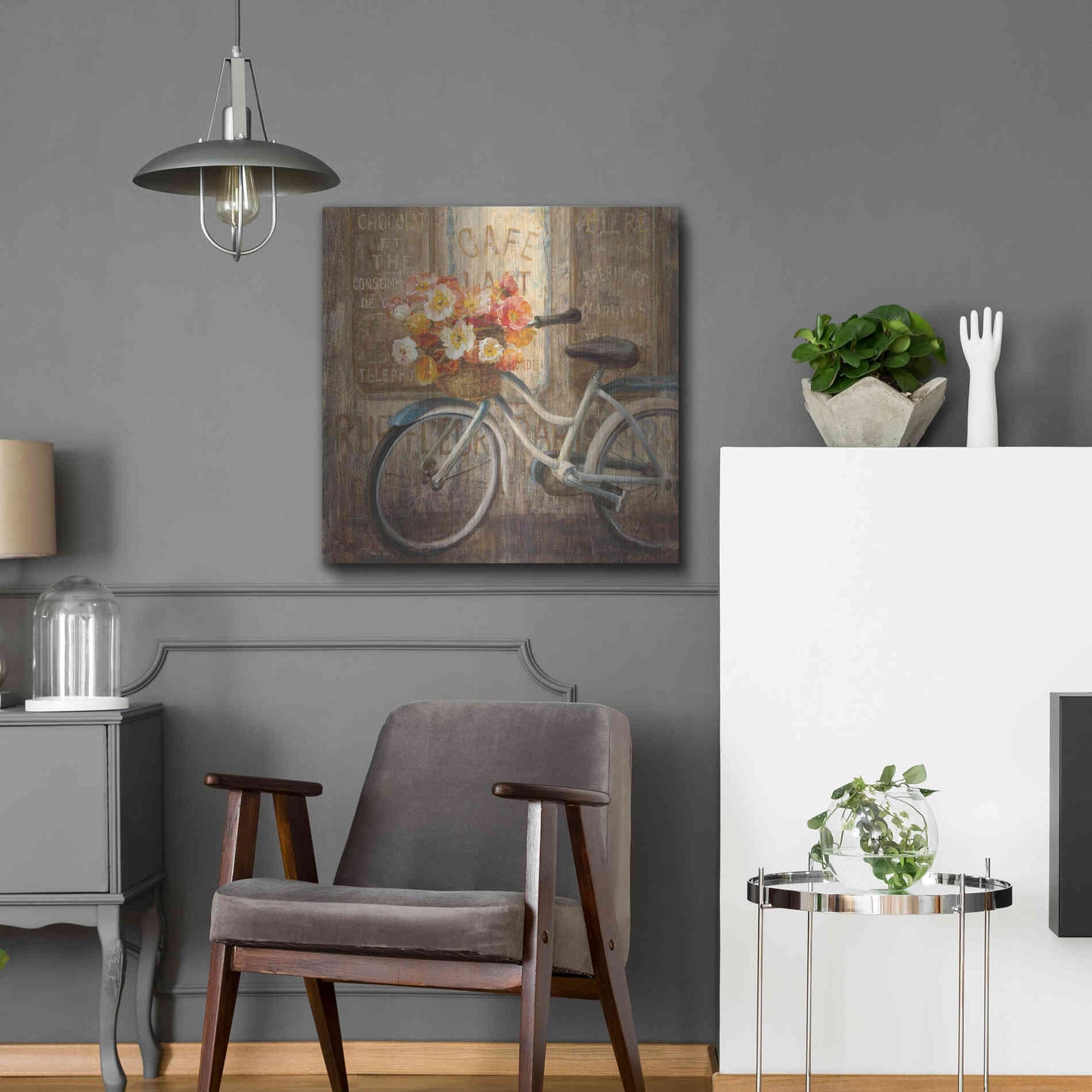 Luxe Metal Art 'Meet Me at Le Cafe II' by Danhui Nai, Metal Wall Art,24x24