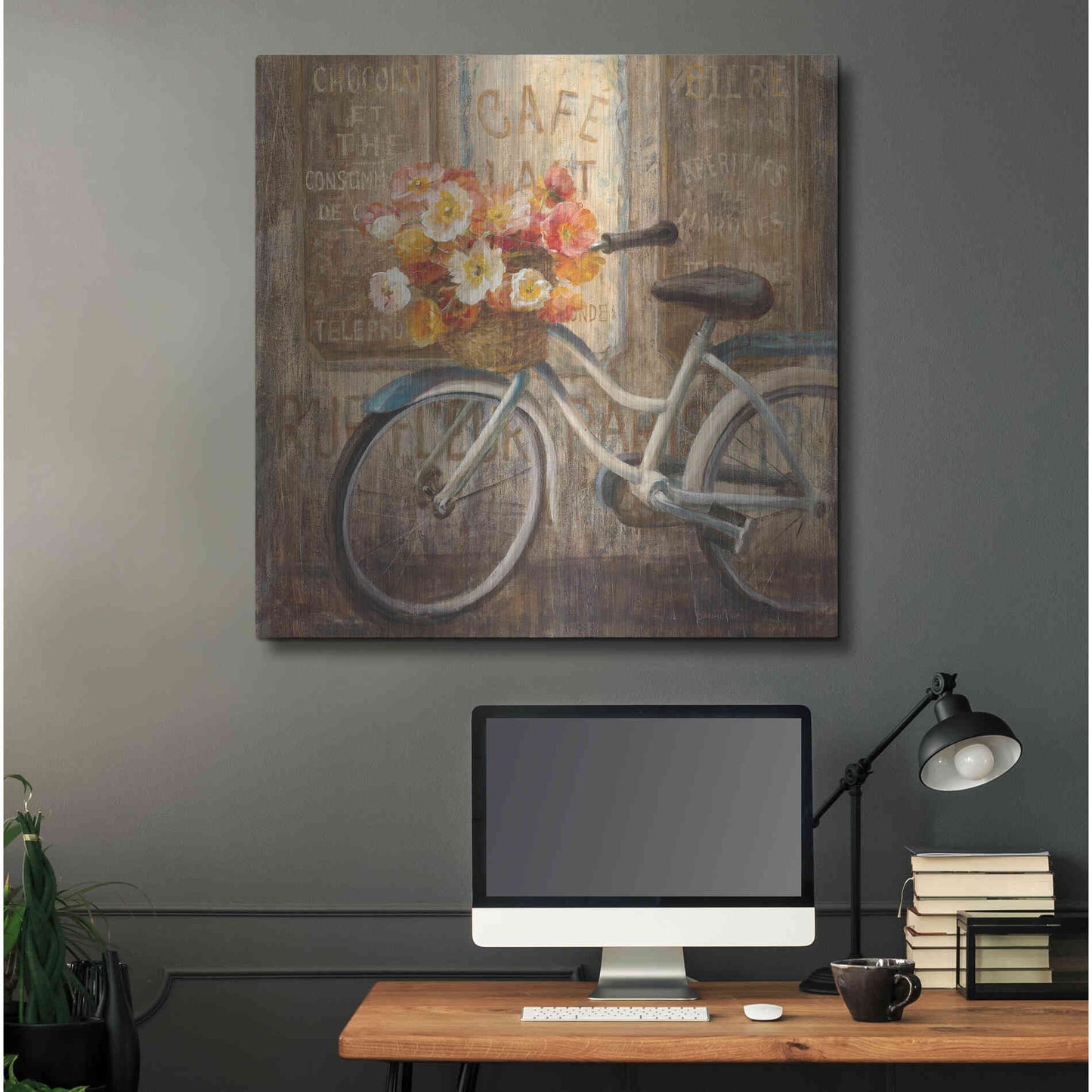 Luxe Metal Art 'Meet Me at Le Cafe II' by Danhui Nai, Metal Wall Art,36x36