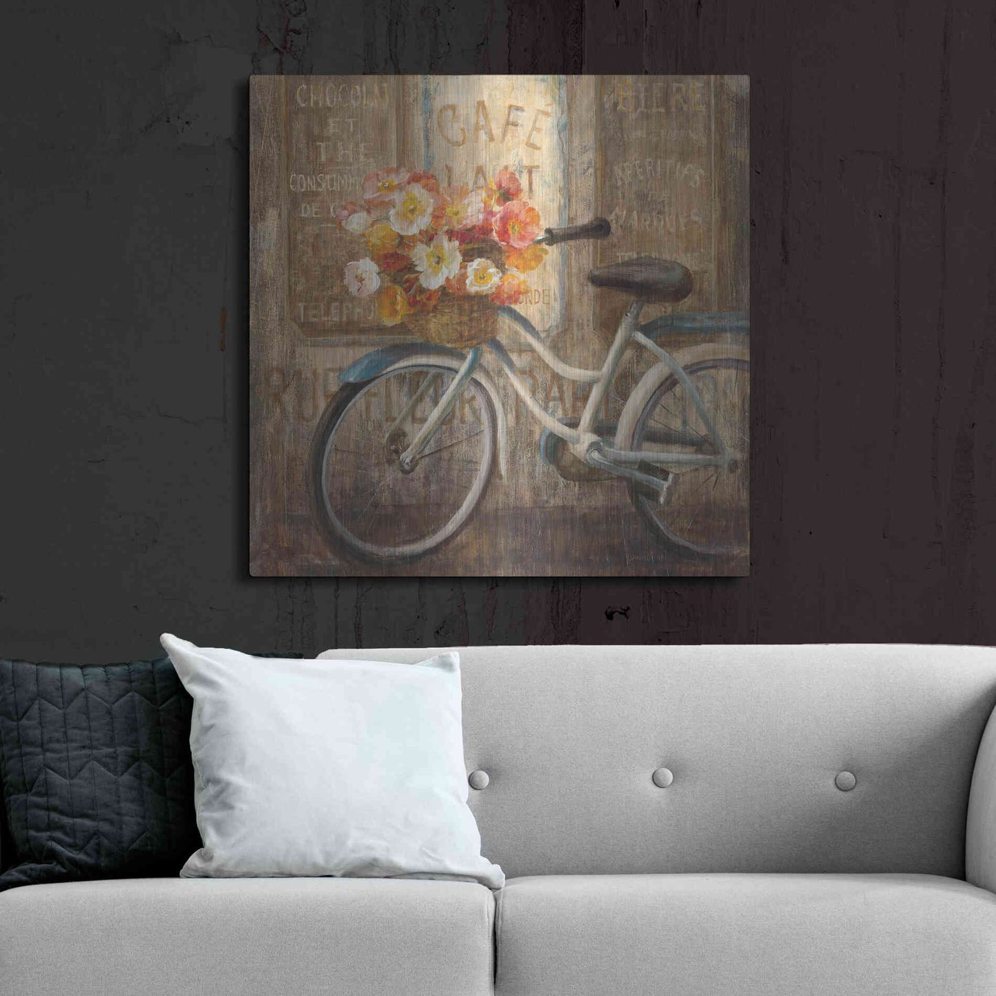 Luxe Metal Art 'Meet Me at Le Cafe II' by Danhui Nai, Metal Wall Art,36x36