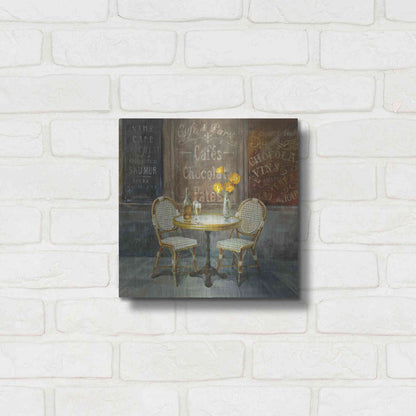 Luxe Metal Art 'French Cafe' by Danhui Nai, Metal Wall Art,12x12
