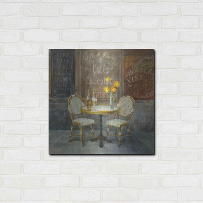 Luxe Metal Art 'French Cafe' by Danhui Nai, Metal Wall Art,24x24