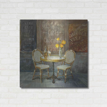Luxe Metal Art 'French Cafe' by Danhui Nai, Metal Wall Art,36x36