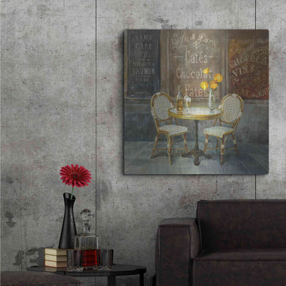 Luxe Metal Art 'French Cafe' by Danhui Nai, Metal Wall Art,36x36