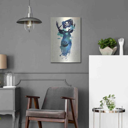 Luxe Metal Art 'Captain Hook' by Robert Farkas, Metal Wall Art,16x24