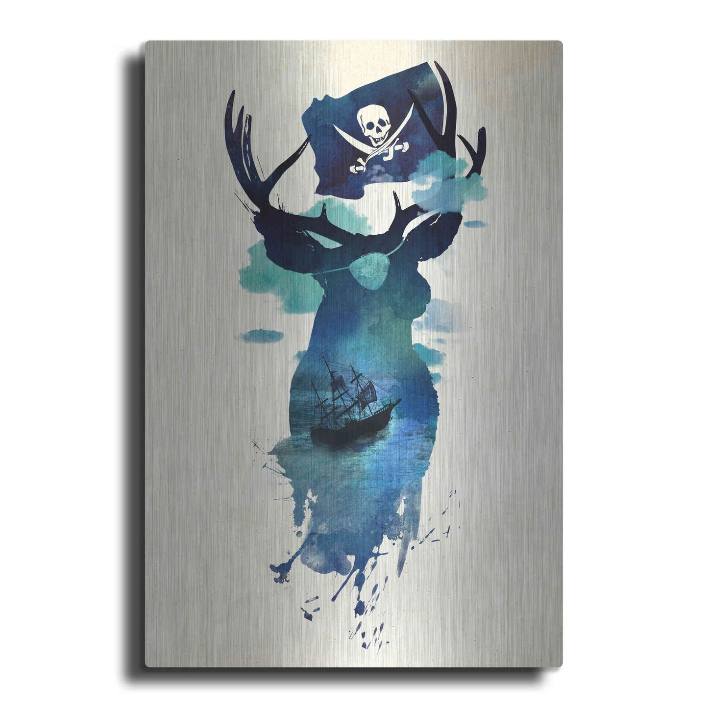 Luxe Metal Art 'Captain Hook' by Robert Farkas, Metal Wall Art