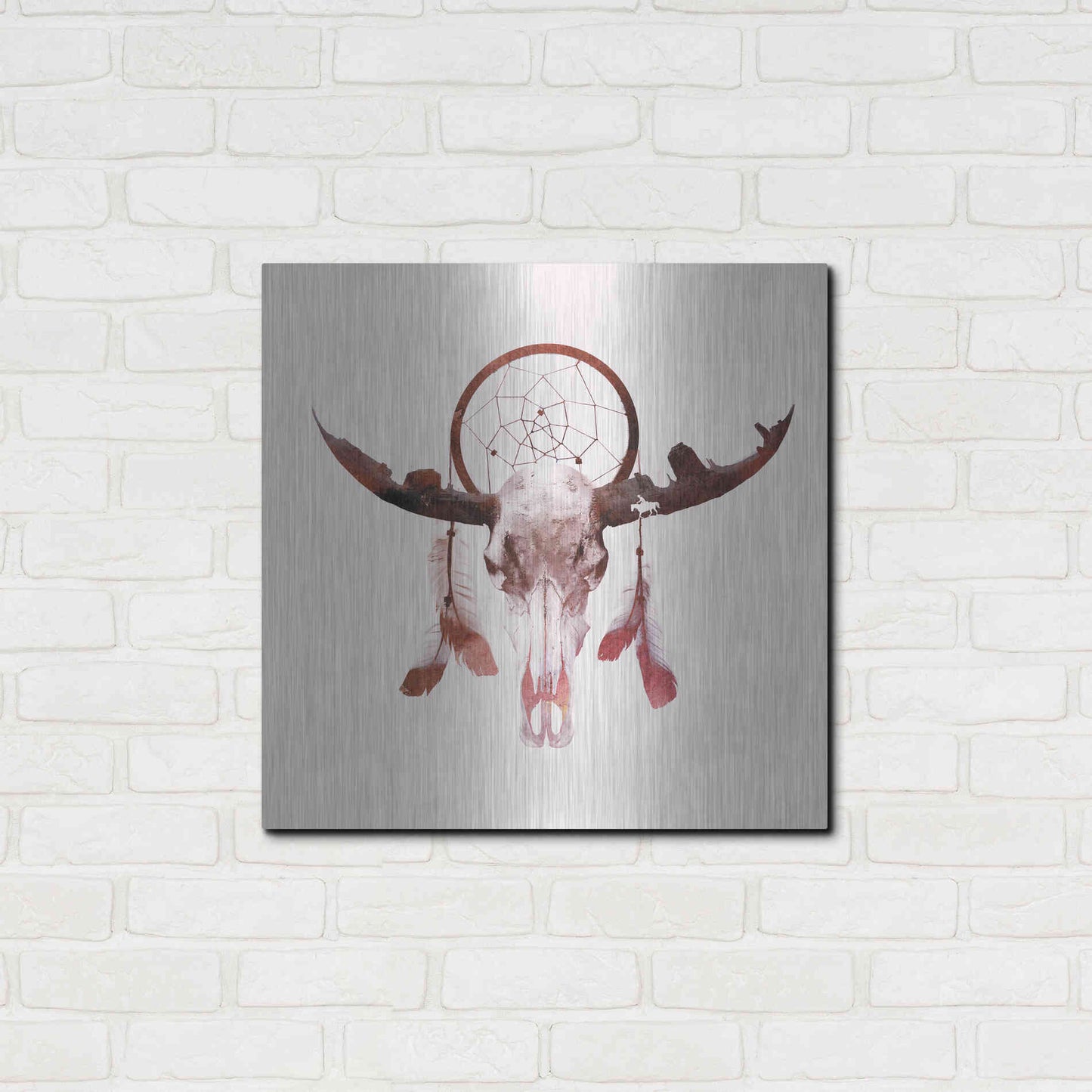 Luxe Metal Art 'Deadly Desert' by Robert Farkas, Metal Wall Art,24x24