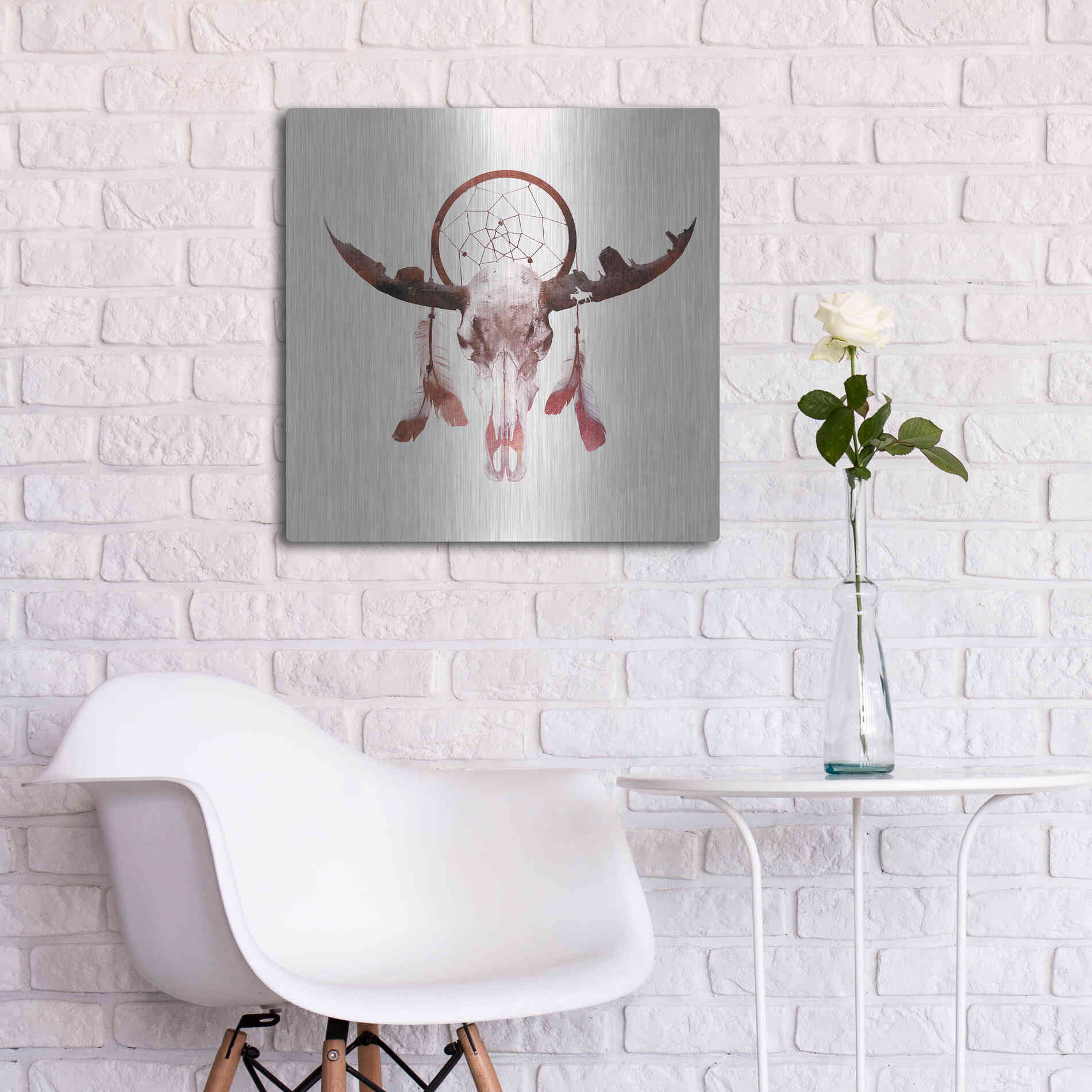 Luxe Metal Art 'Deadly Desert' by Robert Farkas, Metal Wall Art,24x24