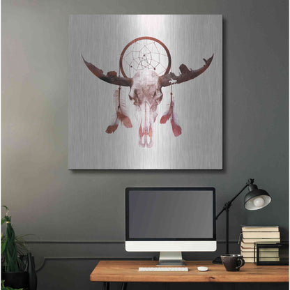 Luxe Metal Art 'Deadly Desert' by Robert Farkas, Metal Wall Art,36x36
