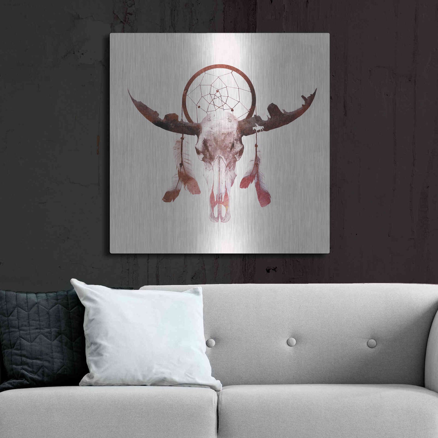 Luxe Metal Art 'Deadly Desert' by Robert Farkas, Metal Wall Art,36x36