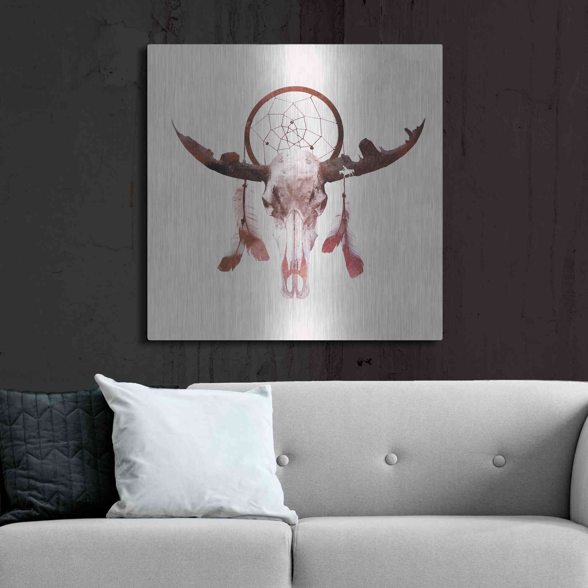 Luxe Metal Art 'Deadly Desert' by Robert Farkas, Metal Wall Art,36x36