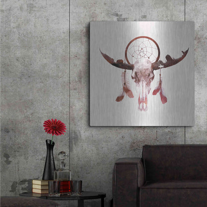 Luxe Metal Art 'Deadly Desert' by Robert Farkas, Metal Wall Art,36x36