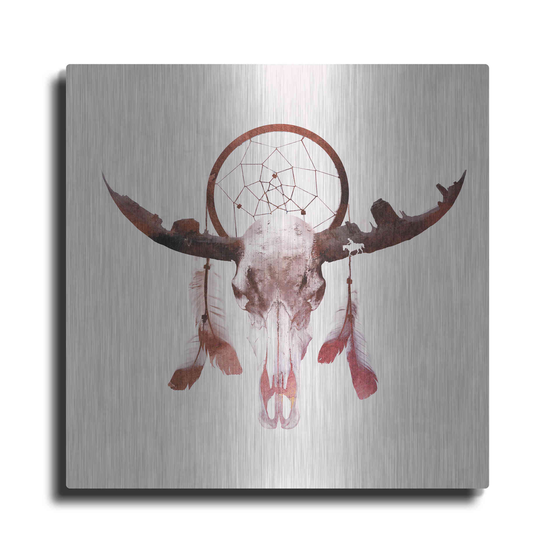 Luxe Metal Art 'Deadly Desert' by Robert Farkas, Metal Wall Art