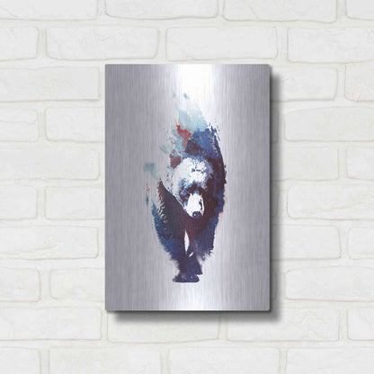 Luxe Metal Art 'Death Run' by Robert Farkas, Metal Wall Art,12x16