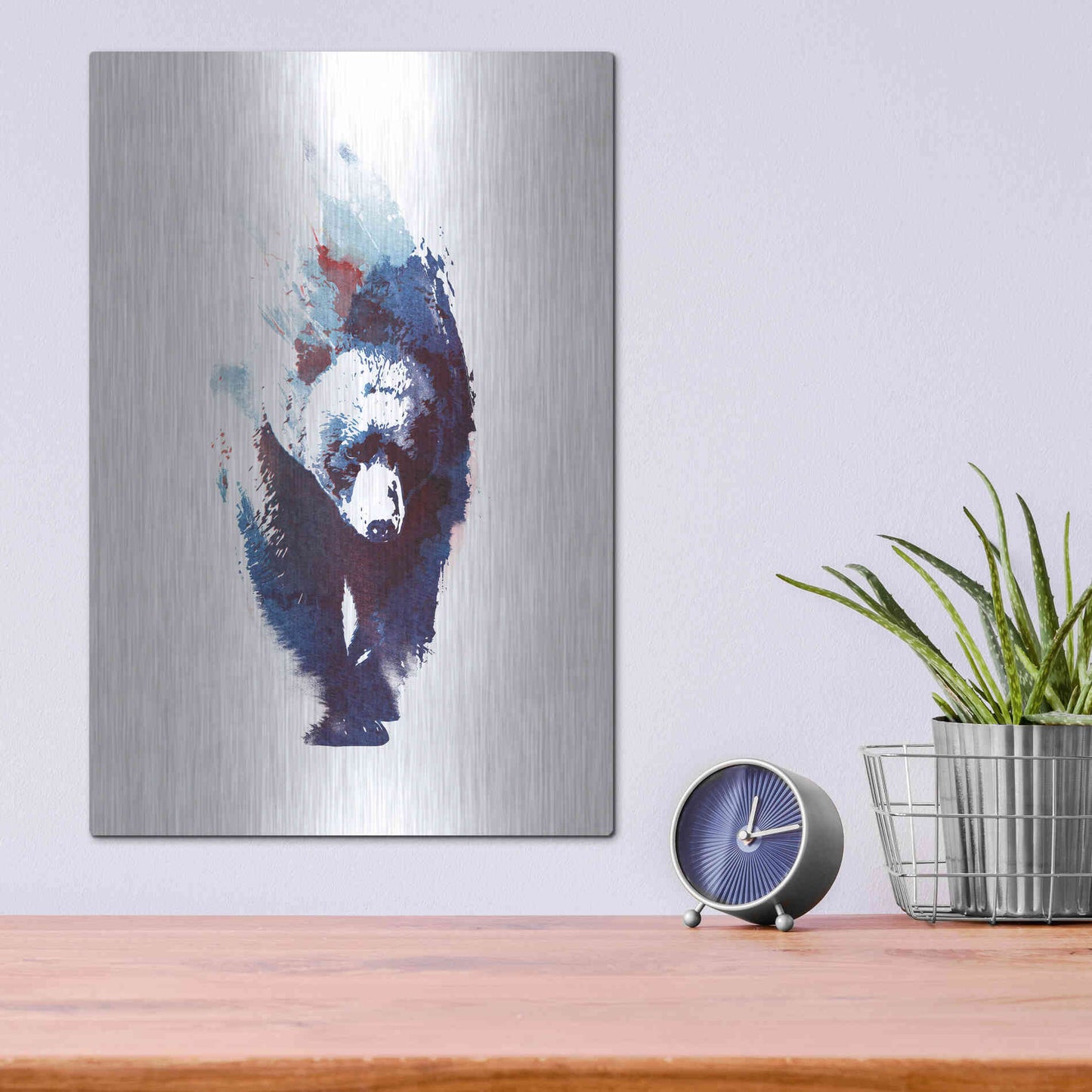 Luxe Metal Art 'Death Run' by Robert Farkas, Metal Wall Art,12x16