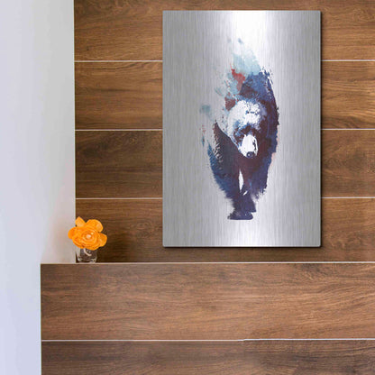 Luxe Metal Art 'Death Run' by Robert Farkas, Metal Wall Art,12x16