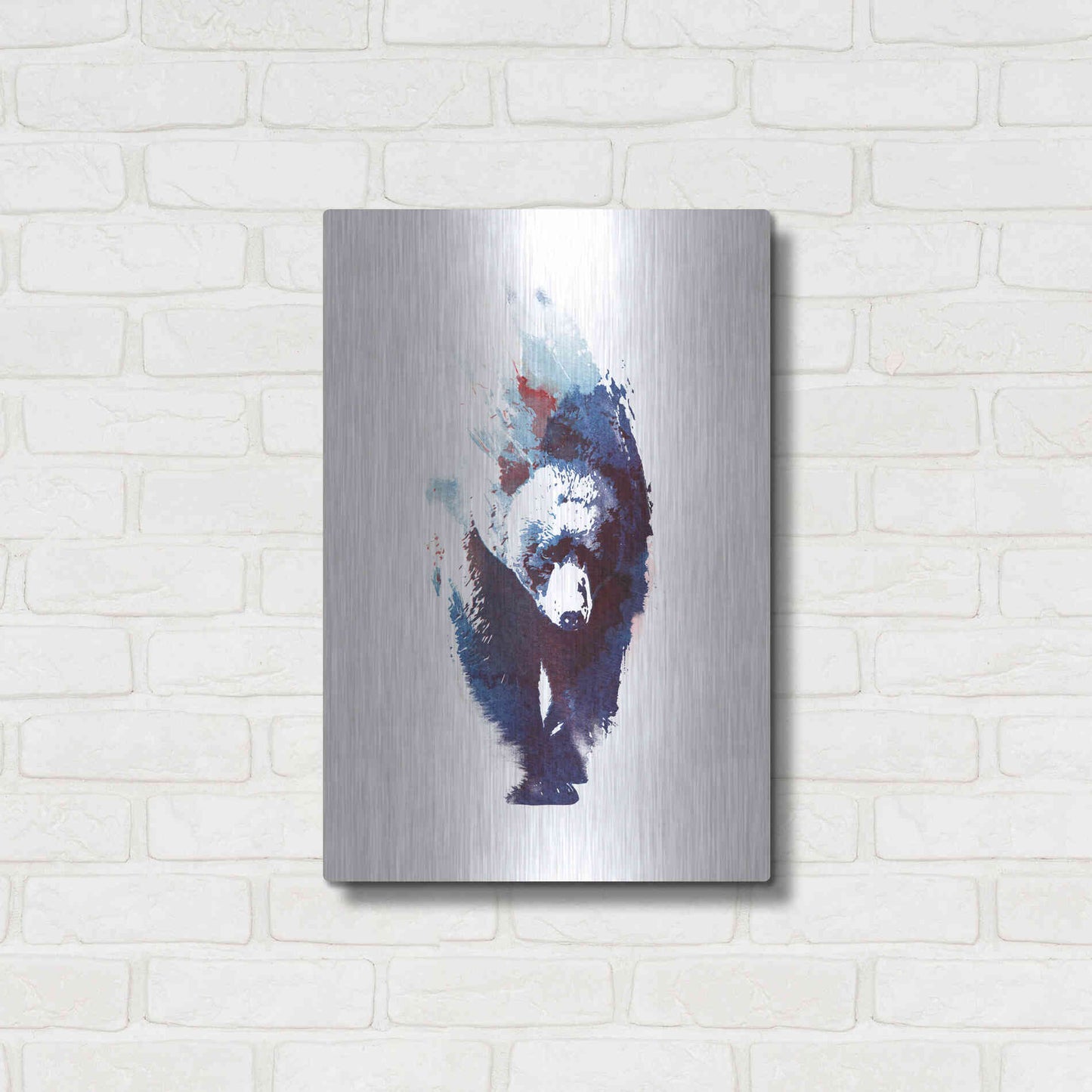 Luxe Metal Art 'Death Run' by Robert Farkas, Metal Wall Art,16x24