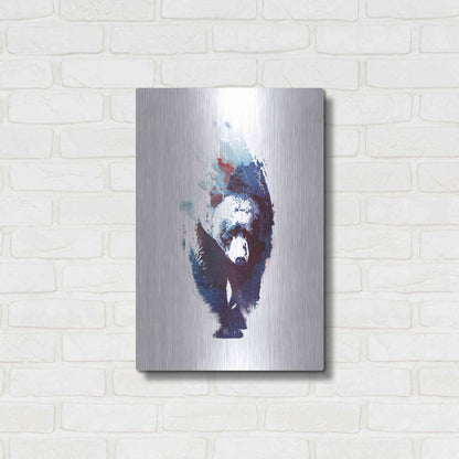 Luxe Metal Art 'Death Run' by Robert Farkas, Metal Wall Art,16x24