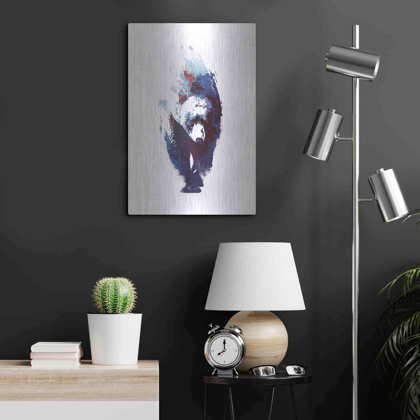 Luxe Metal Art 'Death Run' by Robert Farkas, Metal Wall Art,16x24