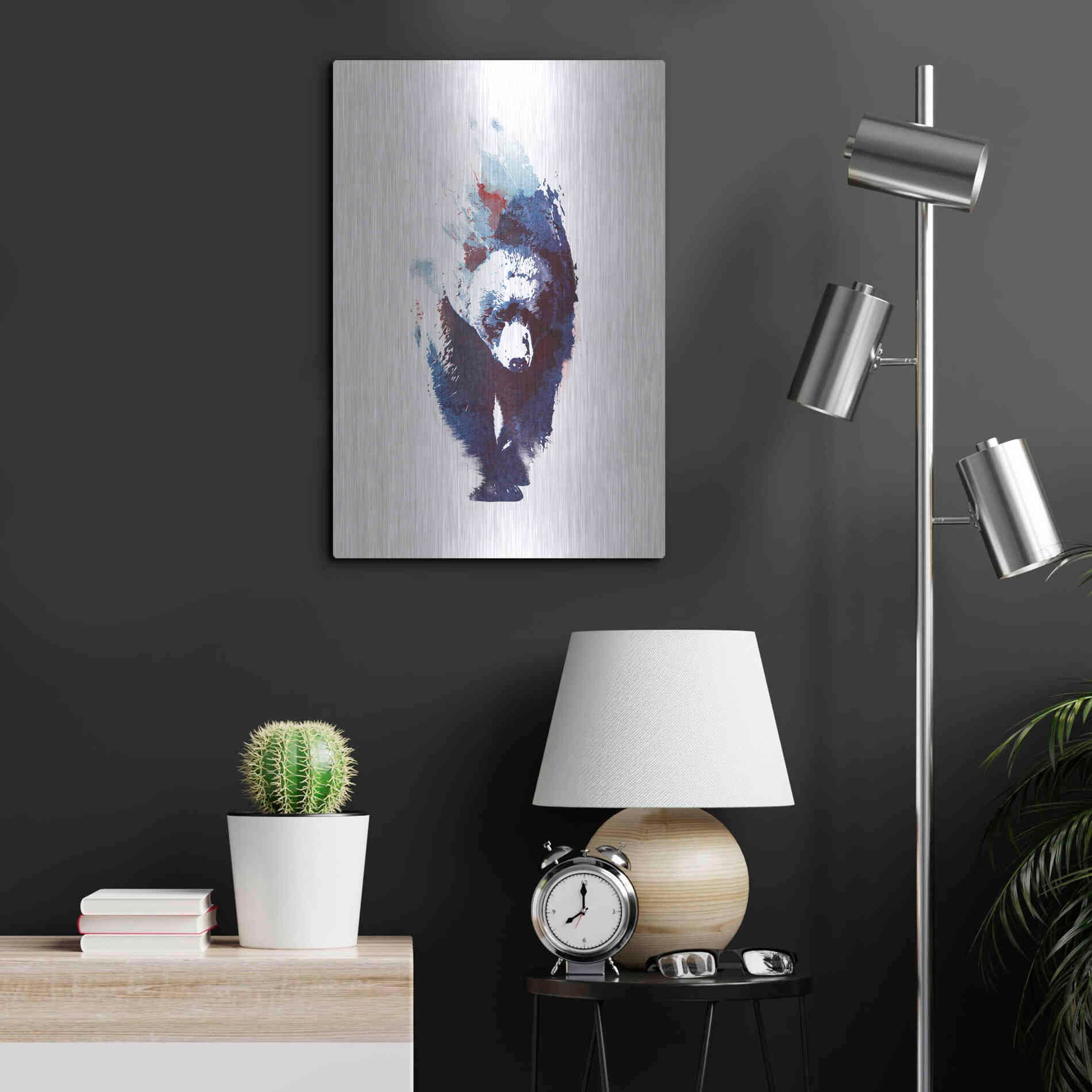 Luxe Metal Art 'Death Run' by Robert Farkas, Metal Wall Art,16x24